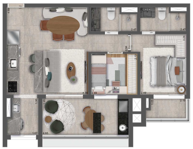 2_dorm_69m²